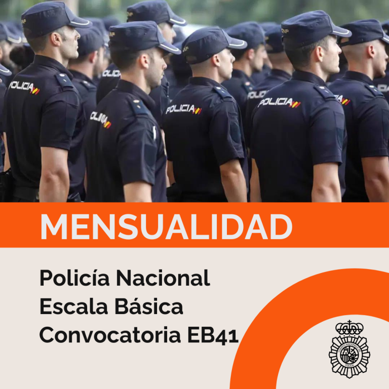 Mensualidad Policía Nacional Escala Básica Convocatoria 41