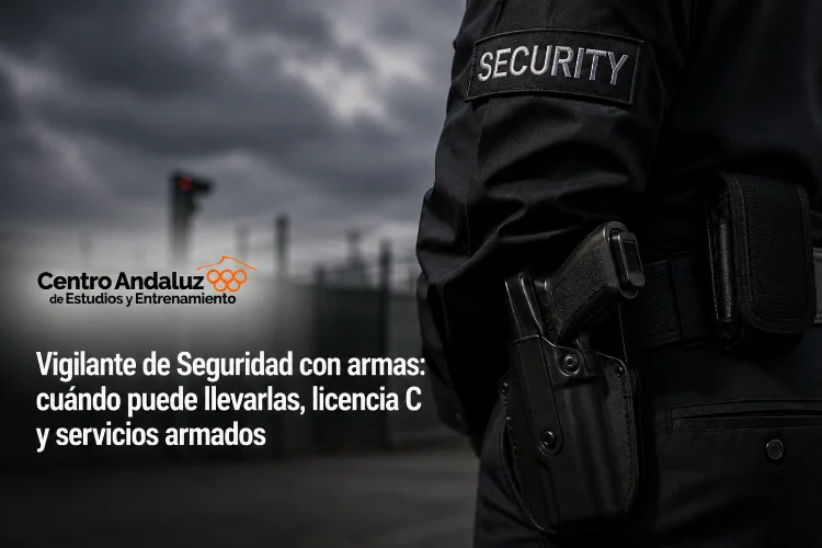 Vigilante de Seguridad con armas